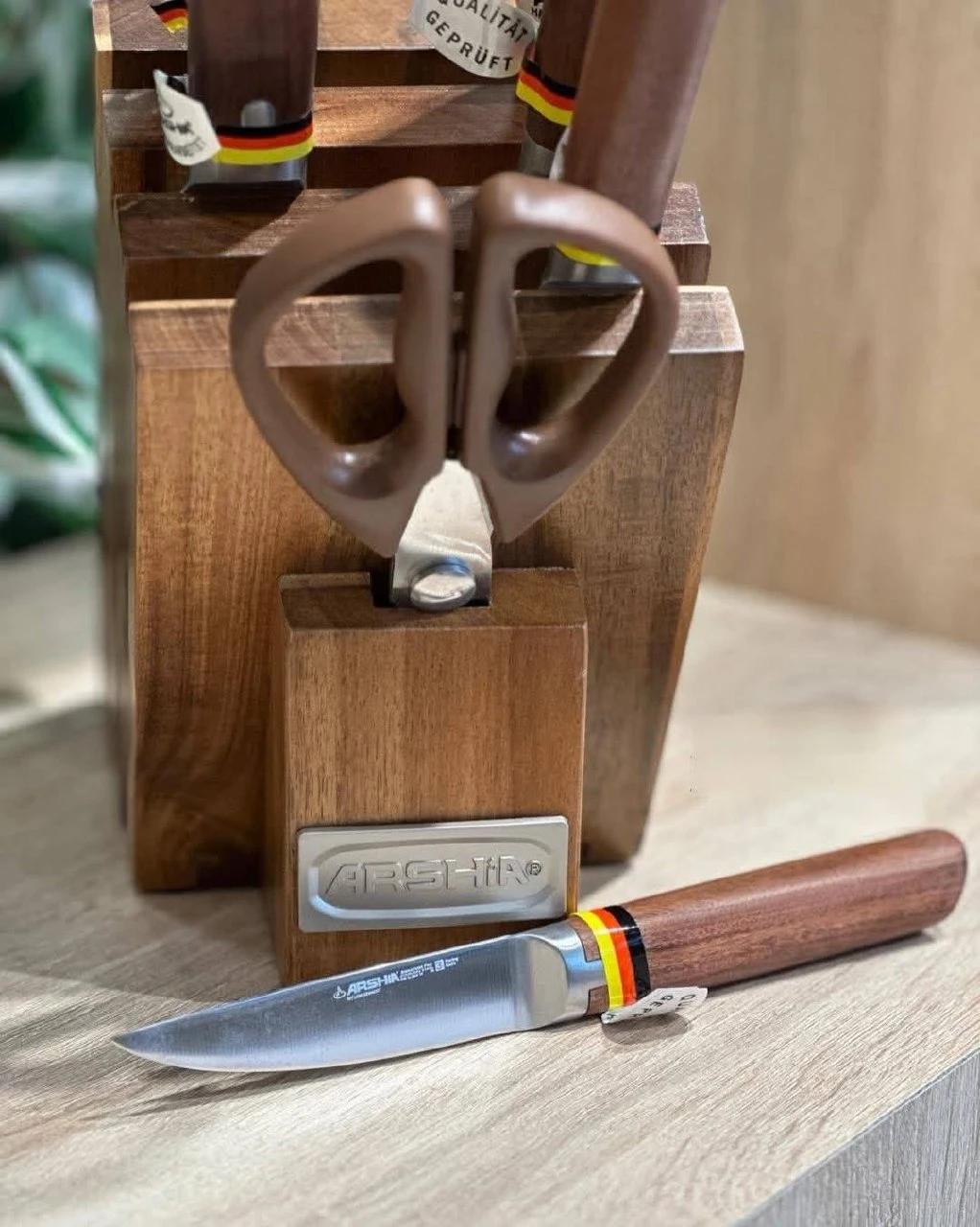 طقم سكينه صلب استالس فولاز علي استاند خشابي-منتجات ارشيا - مصر