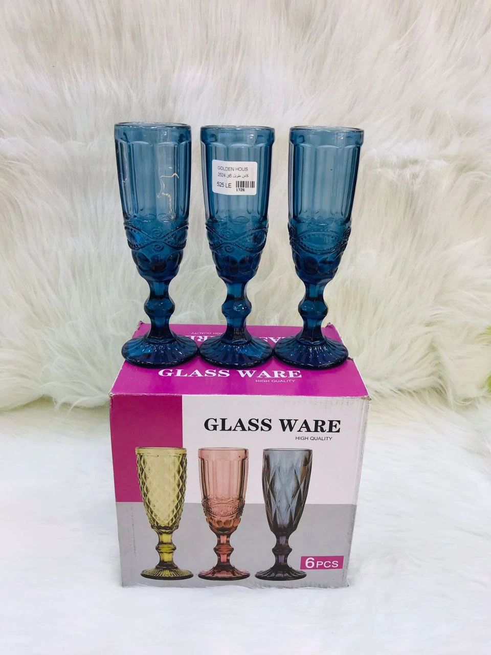 طقم كاس 6 قطع الوان مستورد-منتجات ارشيا - مصر