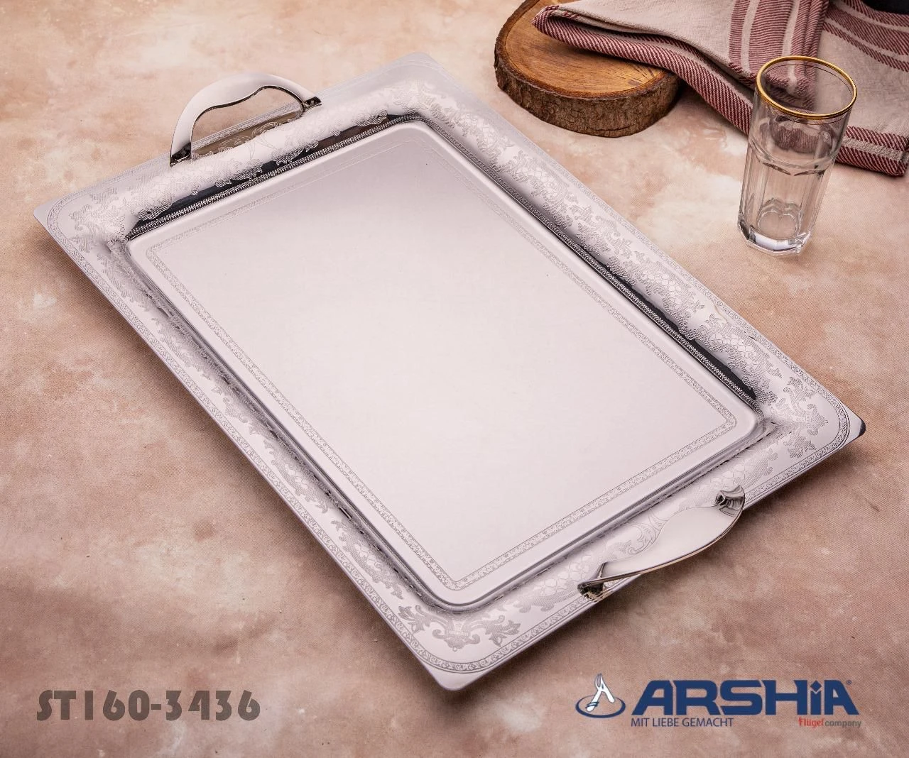 صنيه تقديم استالس ارشيا الاصليه مقاس كبير-منتجات ارشيا - مصر